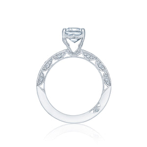 Tacori 18k White Gold Classic Crescent  Engagement Ring Setting (0.41 CTW)