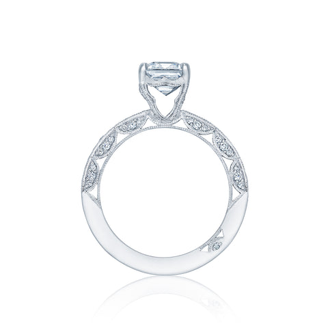 Tacori 18k White Gold Classic Crescent  Engagement Ring Setting (0.41 CTW)