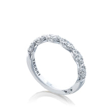 Load image into Gallery viewer, Tacori 18k White Gold Petite Crescent Diamond Wedding Band (0.36 CTW)
