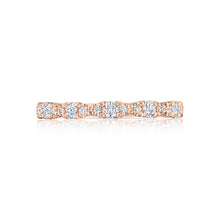 Load image into Gallery viewer, Tacori 18k Rose Gold Petite Crescent Diamond Wedding Band (0.56 CTW)