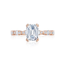 Load image into Gallery viewer, Tacori 18k Rose Gold Petite Crescent Diamond Wedding Band (0.35 CTW)