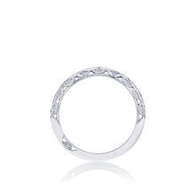 Load image into Gallery viewer, Tacori 18k White Gold Petite Crescent Diamond Wedding Band (0.2 CTW)