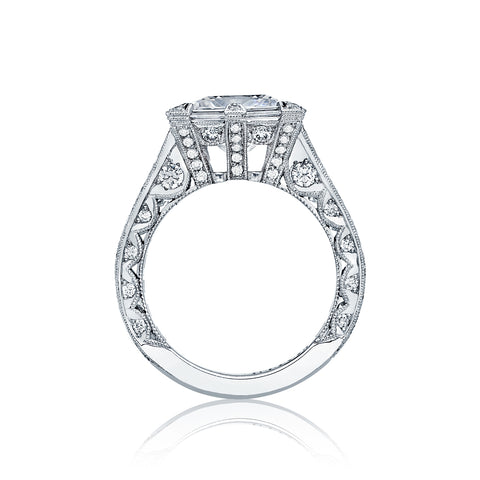 Tacori Platinum RoyalT Princess Diamond Engagement Ring Setting   (4.05 CTW)