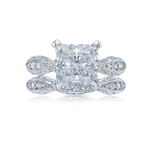 Tacori Platinum RoyalT Princess Diamond Engagement Ring Setting  (0.85 CTW)