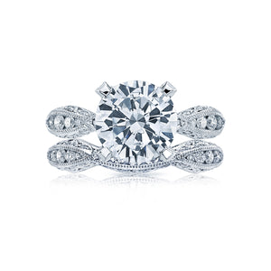 Tacori Platinum RoyalT Round Diamond Engagement Ring (0.8 CTW)