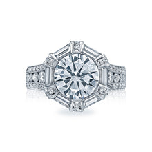 Load image into Gallery viewer, Tacori Platinum RoyalT Round Diamond Engagement Ring (3.3 CTW)
