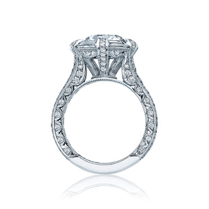 Tacori Platinum RoyalT Round Diamond Engagement Ring (3.3 CTW)