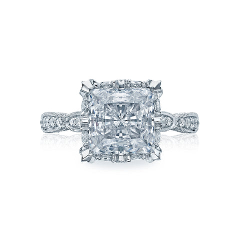 Tacori Platinum RoyalT Princess Diamond Engagement Ring Setting   (0.98 CTW)