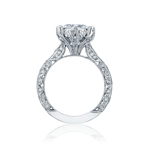 Tacori Platinum RoyalT Princess Diamond Engagement Ring Setting   (0.98 CTW)