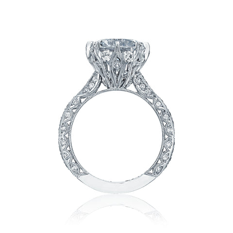 Tacori Platinum RoyalT Round Diamond Engagement Ring Setting   (1.1 CTW)