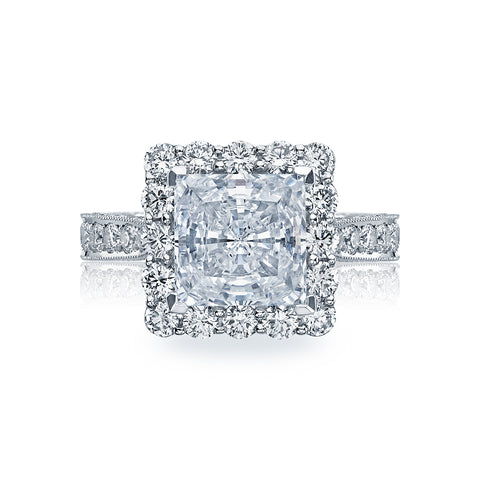 Tacori Platinum RoyalT Princess Diamond Engagement Ring Setting   (1.65 CTW)