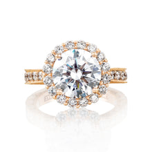 Load image into Gallery viewer, Tacori 18k Rose Gold RoyalT Round Diamond Engagement Ring (1.4 CTW)