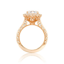 Load image into Gallery viewer, Tacori 18k Rose Gold RoyalT Round Diamond Engagement Ring (1.4 CTW)