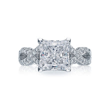 Load image into Gallery viewer, Tacori Platinum RoyalT Princess Diamond Engagement Ring (0.87 CTW)
