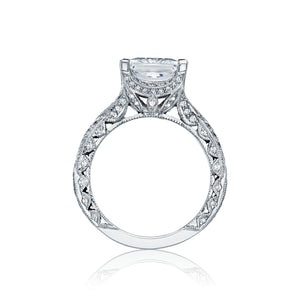 Tacori Platinum RoyalT Princess Diamond Engagement Ring (0.87 CTW)
