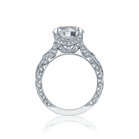 Tacori Platinum RoyalT Round Diamond Engagement Ring Setting   (0.87 CTW)