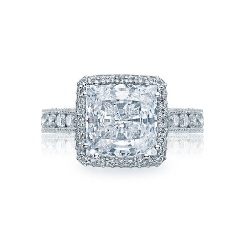 Tacori Platinum RoyalT Princess Diamond Engagement Ring Setting  (1.35 CTW)