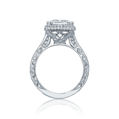 Tacori Platinum RoyalT Princess Diamond Engagement Ring Setting  (1.35 CTW)