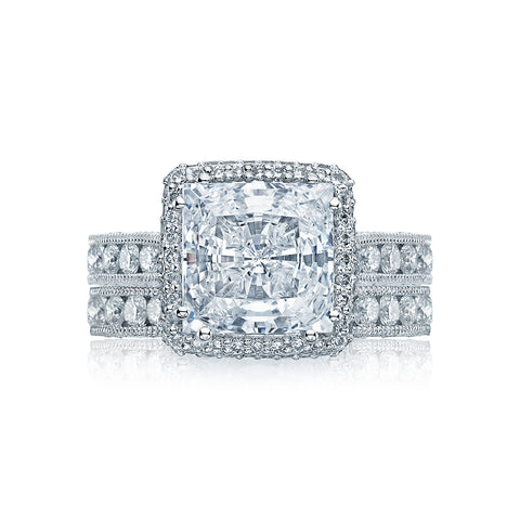 Tacori Platinum RoyalT Princess Diamond Engagement Ring Setting  (1.35 CTW)