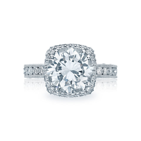 Tacori Platinum RoyalT Round Diamond Engagement Ring Setting   (1.31 CTW)