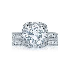 Tacori Platinum RoyalT Round Diamond Engagement Ring Setting   (1.31 CTW)