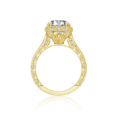 Tacori 18k Yellow Gold RoyalT Round Diamond Engagement Ring Setting   (1.28 CTW)