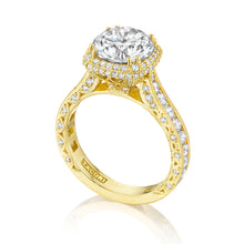 Load image into Gallery viewer, Tacori 18k Yellow Gold RoyalT Round Diamond Engagement Ring (1.28 CTW)