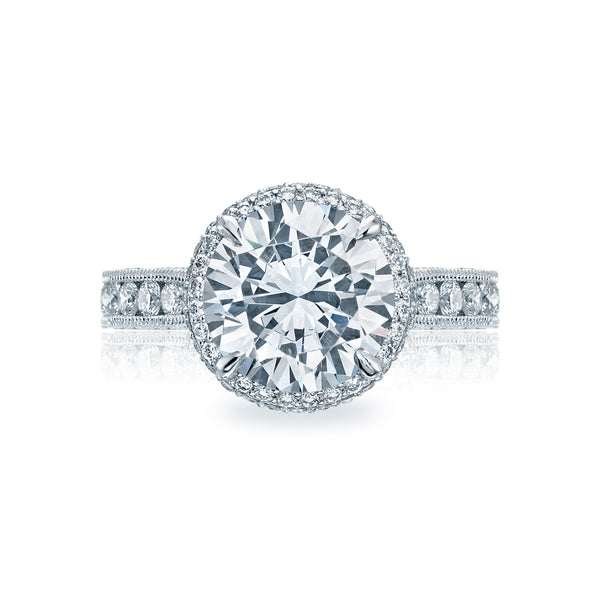 Tacori Platinum RoyalT Round Diamond Engagement Ring Setting  (1.45 CTW)