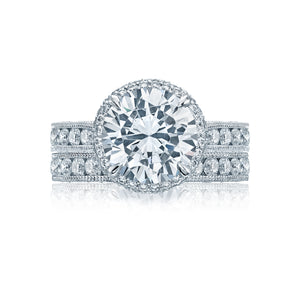 Tacori Platinum RoyalT Round Diamond Engagement Ring (1.45 CTW)