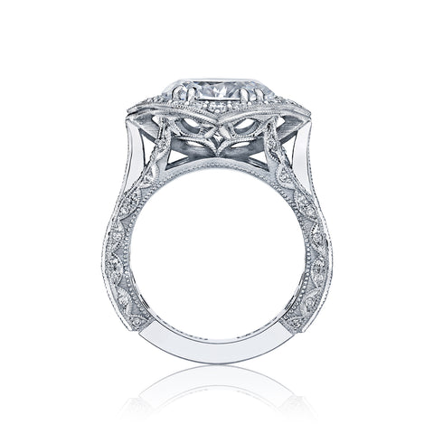 Tacori Platinum RoyalT Oval Diamond Engagement Ring  Setting  (1.65 CTW)