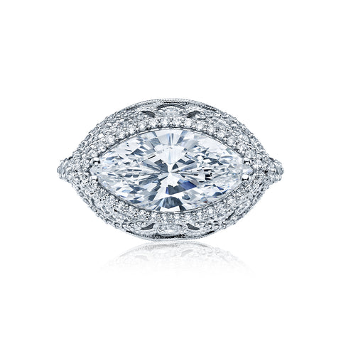 Tacori Platinum RoyalT Marquise Diamond Engagement Ring Setting  (1.4 CTW)