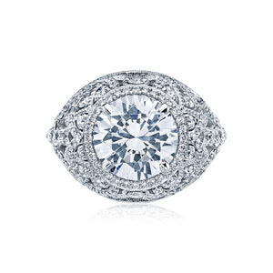 Tacori Platinum RoyalT Round Diamond Engagement Ring Setting  (1.45 CTW)