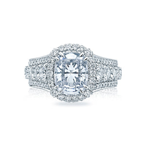 Tacori Platinum RoyalT Cushion Diamond Engagement Ring (2.57 CTW)