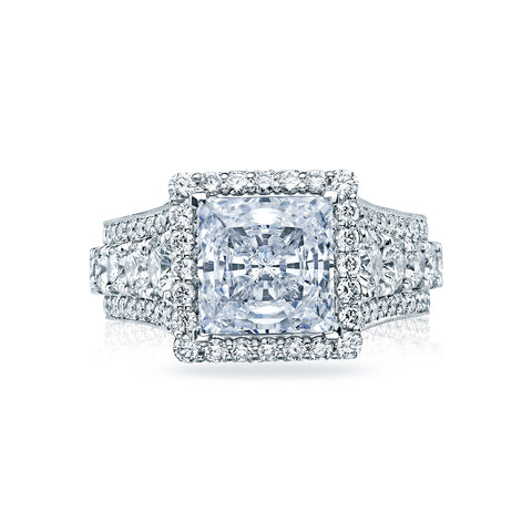 Tacori Platinum RoyalT Princess Diamond Engagement Ring Setting  (2.63 CTW)