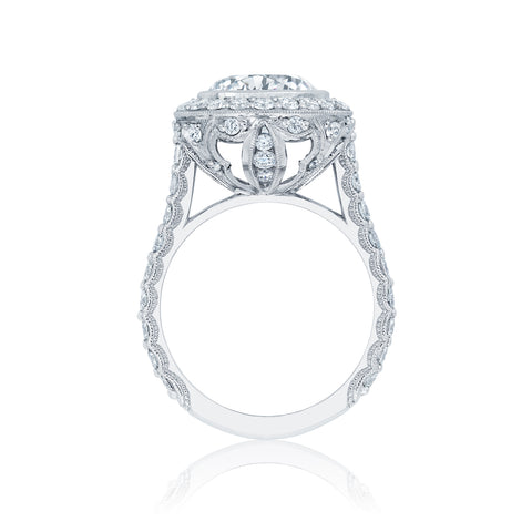 Tacori Platinum RoyalT Round Diamond Engagement Ring Setting  (1.75 CTW)