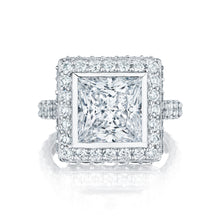 Load image into Gallery viewer, Tacori Platinum RoyalT Princess Diamond Engagement Ring (2 CTW)
