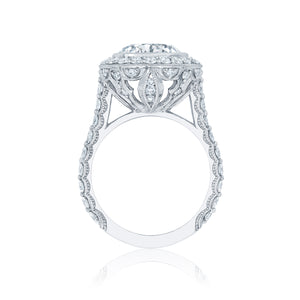 Tacori Platinum RoyalT Round Diamond Engagement Ring (1.58 CTW)