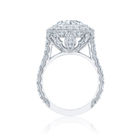 Tacori Platinum RoyalT Round Diamond Engagement Ring Setting  (1.58 CTW)