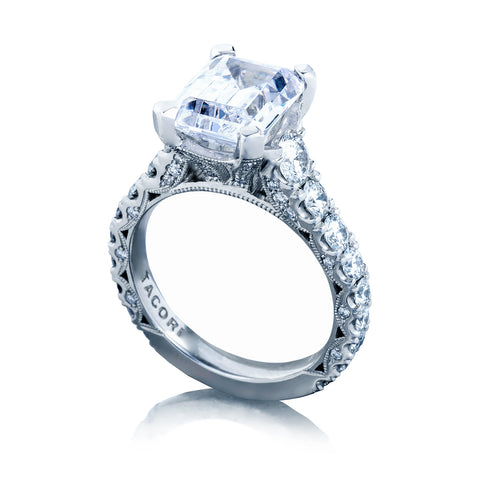 Tacori Platinum RoyalT  Engagement Ring Setting  (1.65 CTW)