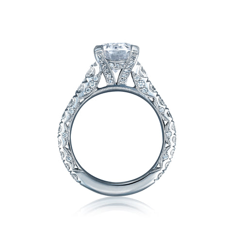 Tacori Platinum RoyalT Oval Diamond Engagement Ring Setting  (1.65 CTW)