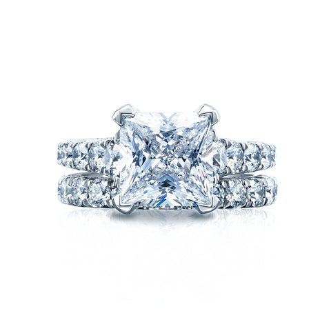 Tacori Platinum RoyalT Princess Diamond Engagement Ring Setting  (1.65 CTW)