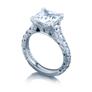 Tacori Platinum RoyalT Princess Diamond Engagement Ring (1.65 CTW)