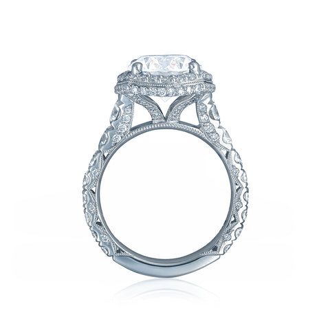 Tacori Platinum RoyalT Round Diamond Engagement Ring Setting  (2.01 CTW)