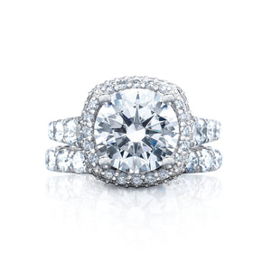 Tacori Platinum RoyalT Round Diamond Engagement Ring (2.01 CTW)
