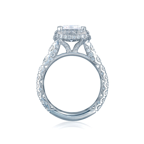 Tacori Platinum RoyalT  Engagement Ring Setting  (1.95 CTW)