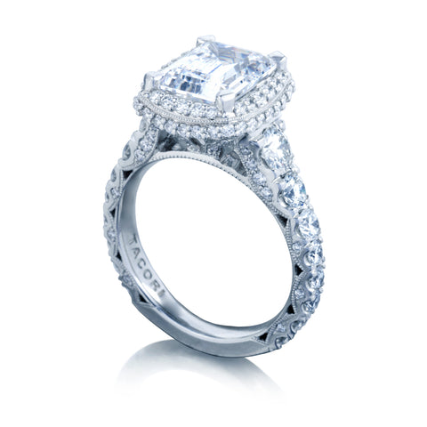 Tacori Platinum RoyalT  Engagement Ring Setting  (1.95 CTW)