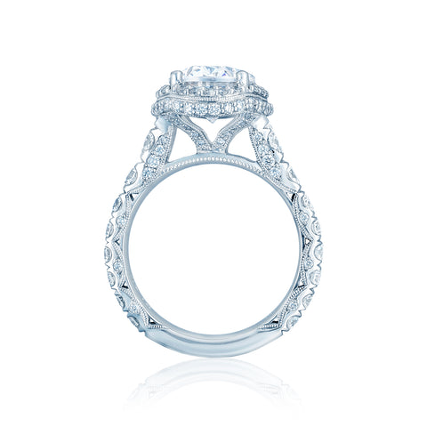 Tacori Platinum RoyalT Oval Diamond Engagement Ring Setting  (1.96 CTW)