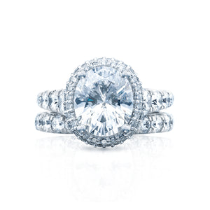 Tacori Platinum RoyalT Oval Diamond Engagement Ring (1.96 CTW)