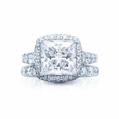 Tacori Platinum RoyalT Princess Diamond Engagement Ring Setting  (2.06 CTW)