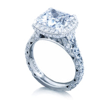 Load image into Gallery viewer, Tacori Platinum RoyalT Princess Diamond Engagement Ring (2.06 CTW)